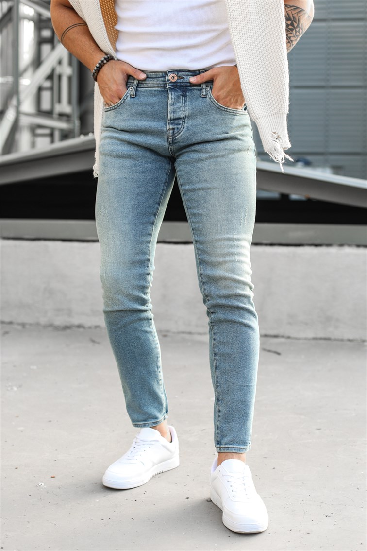 Taşlama Detaylı Skinny Jean